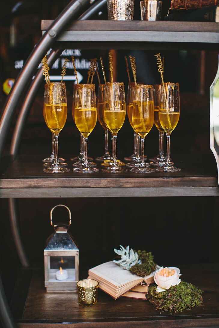 Upon arriving at the museum, guests got a signature champagne drink called the "Felix Felicis," which in "Harry Potter" is the potion that brings the drinker luck.