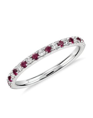 Blue Nile 54954 White Gold Wedding Ring