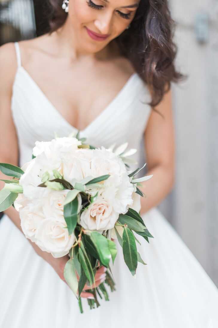 Pale Blush Garden Rose Bouquet