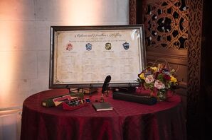 Harry Potter-Inspired Seating Chart at Hempstead House in New York