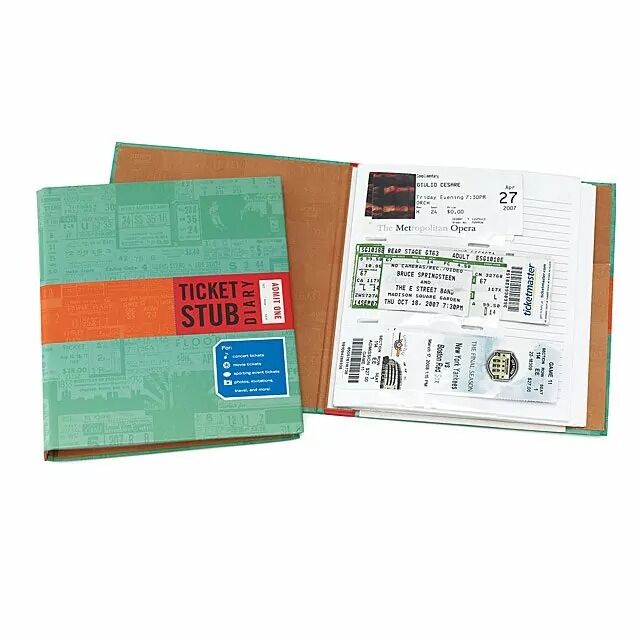 ticket stub diary 