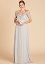 Birdy Grey Spence Convertible Dress in Dove Gray V-Neck Bridesmaid Dress - thumbnail - 1