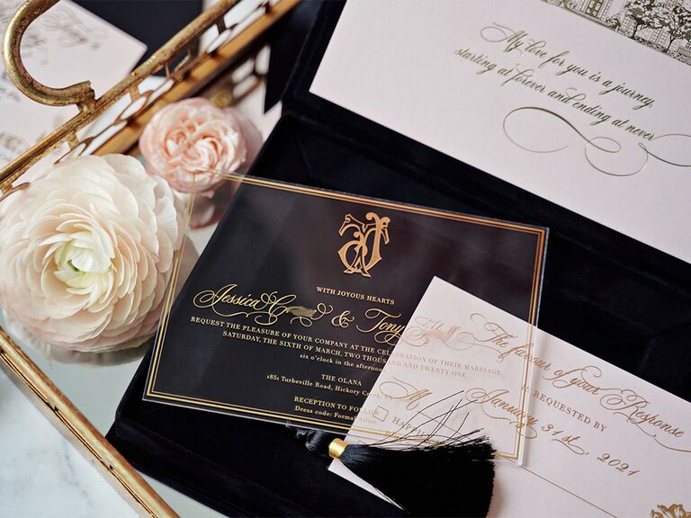 wedding invitation presentation boxes