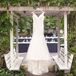 Ivory V-Neck Wedding Dress