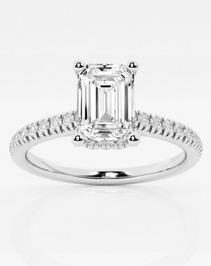 Grown Brilliance Emerald Cut Engagement Ring