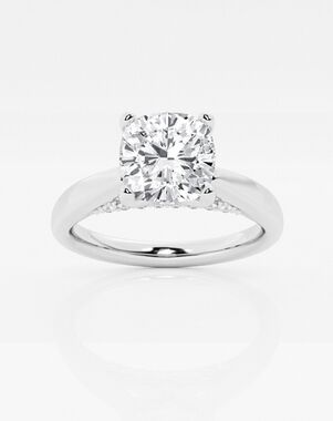 Grown Brilliance Cushion Cut Engagement Ring