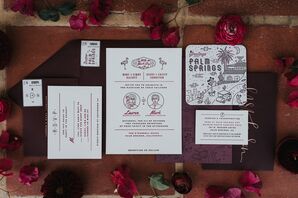 Modern Illustrated Wedding Invitations