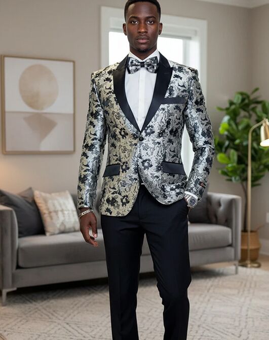 BLACKTIE AMSTERDAM Silver Wedding Tuxedo Grey Tuxedo - 3