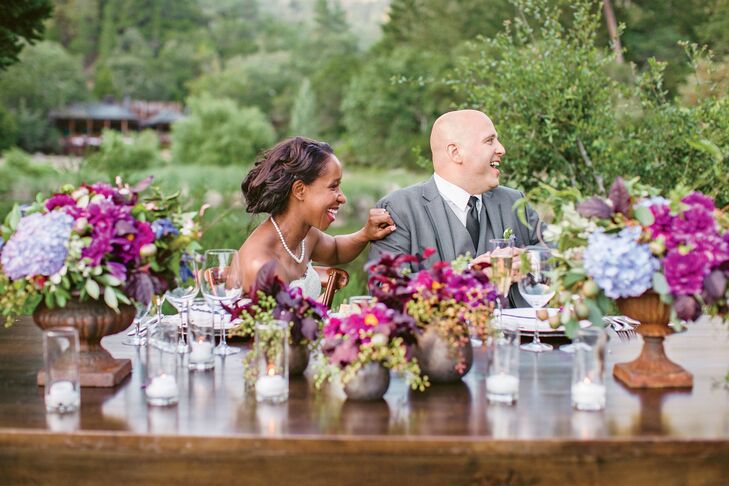 "I wanted the wedding to be not only stylish but also a fun party that everyone would enjoy," Steven says. "A wine tasting the day before gave our guests a chance to get to know each other, so when it came to the actual wedding, folks were already friendly and ready to kick back."