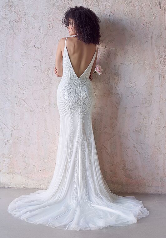 Maggie Sottero AMBREAL Sheath Wedding Dress - 4