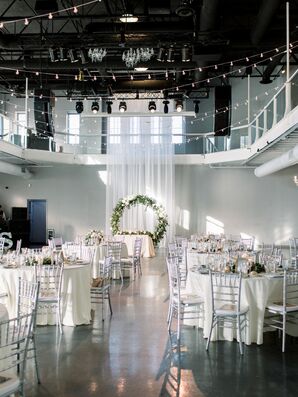 Loft Setup at Industrial Chic Wedding in Downtown Minneapolis