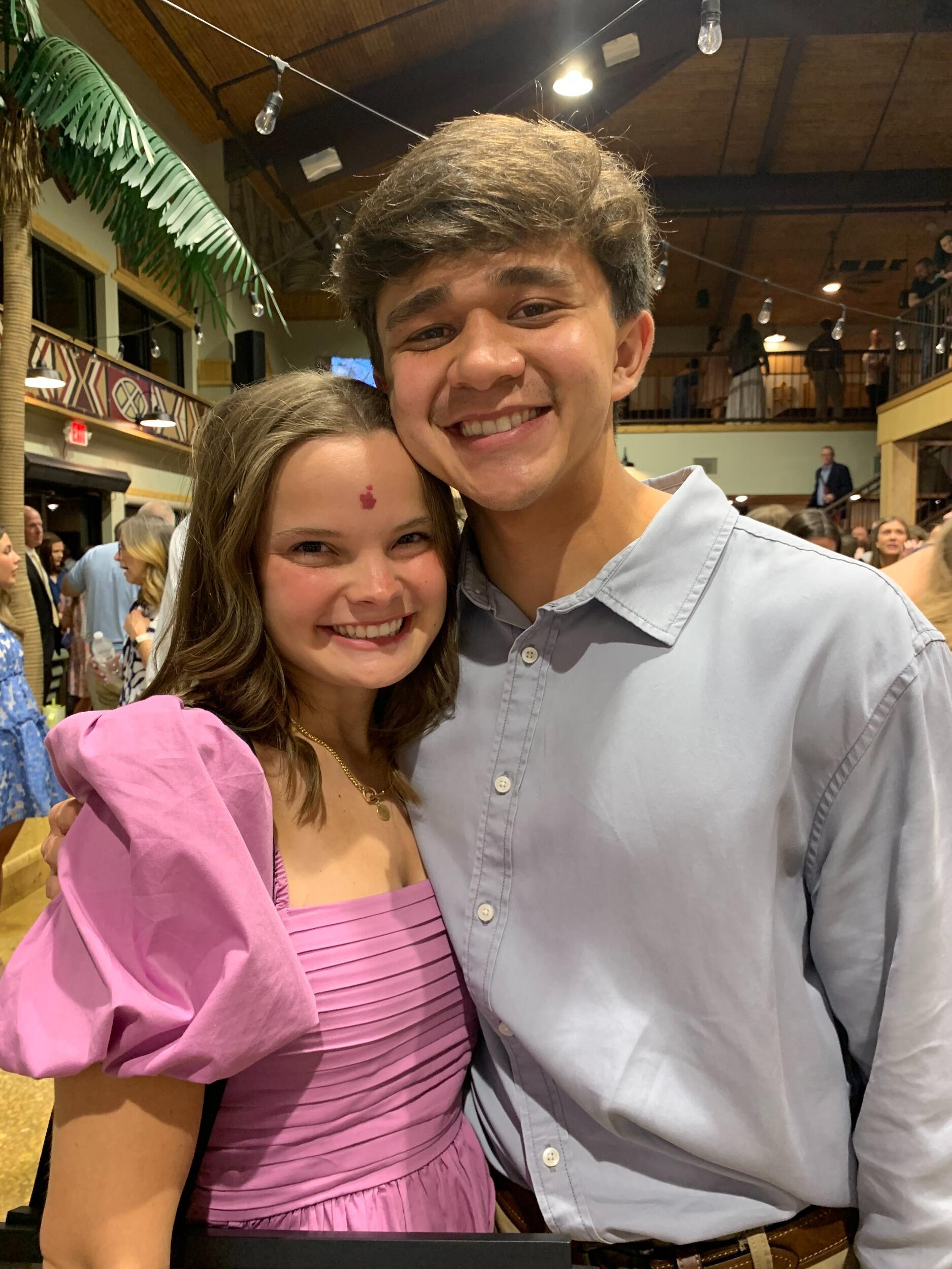 The two go back and forth visiting one another and in April DJ comes to watch Liv graduate from the Kanakuk Institute. Little to Liv's knowledge, but this is also when DJ asks Mr. Conklin for Liv's hand in marriage...in case you couldn't guess.. he gave his blessing!