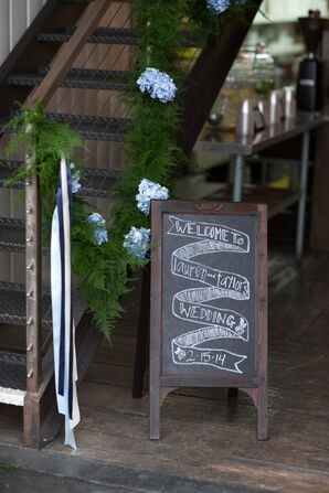 Chalkboard Welcome Sign