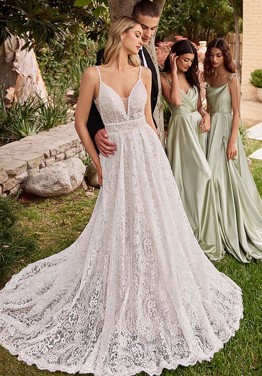 Ladivine CD862W A-Line Wedding Dress - 2