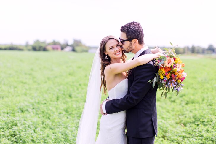 In search of an outdoor venue that felt both rustic and chic, Molly Young (24 and a nursing student) and Visar Hoxha (30 and a restaurant manager) imm