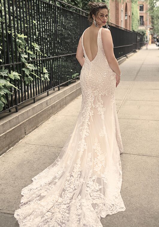Maggie Sottero ESTELLA Sheath Wedding Dress - 4