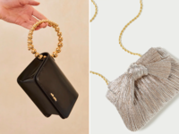 Two wedding guest handbags