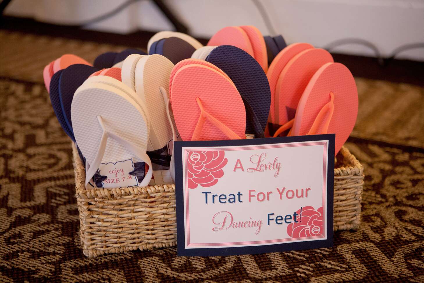 Wedding Flip Flops Basket 