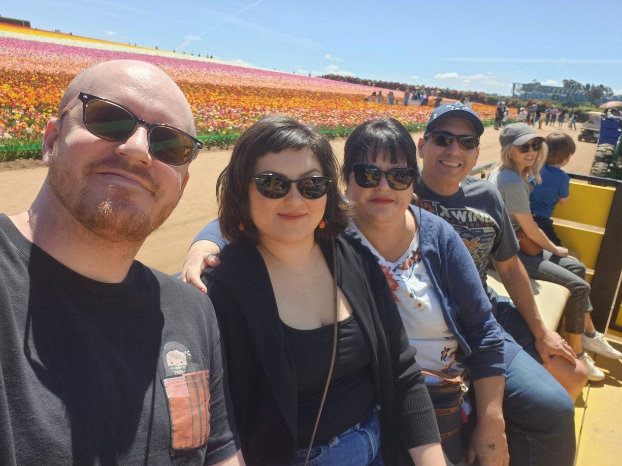 Picture of Carlsbad Flower Field with the Castro Fam