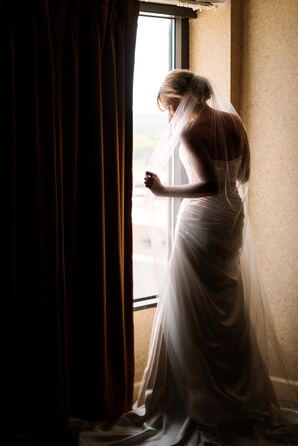 A-Line Dress, Cathedral Veil