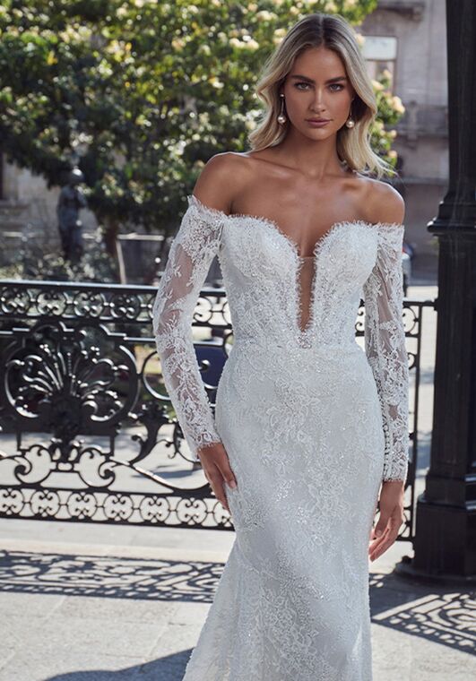 Calla Blanche 124244 Lenny Mermaid and Trumpet Wedding Dress - 3
