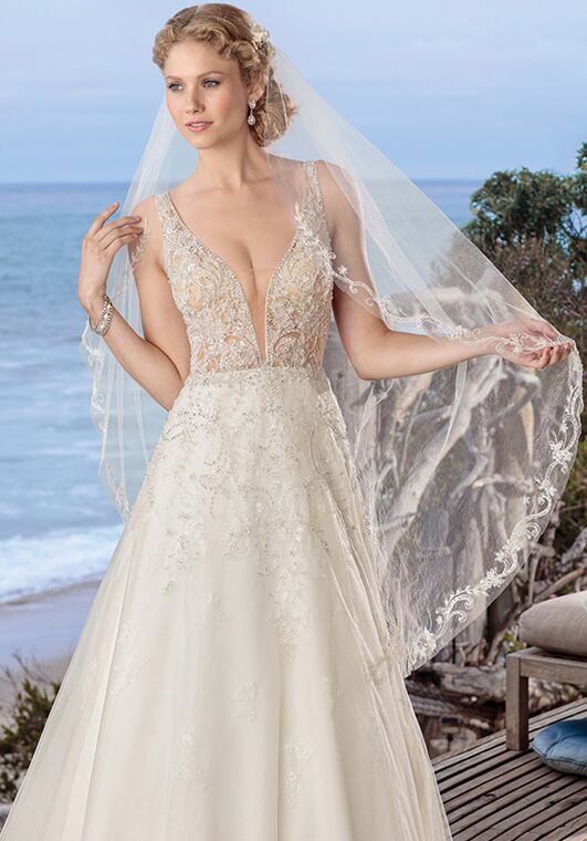 Beloved by Casablanca Bridal BL264 Pearl A-Line Wedding Dress - 2