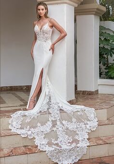 Jasmine Couture QUINN T242054 Fit-and-Flare Wedding Dress