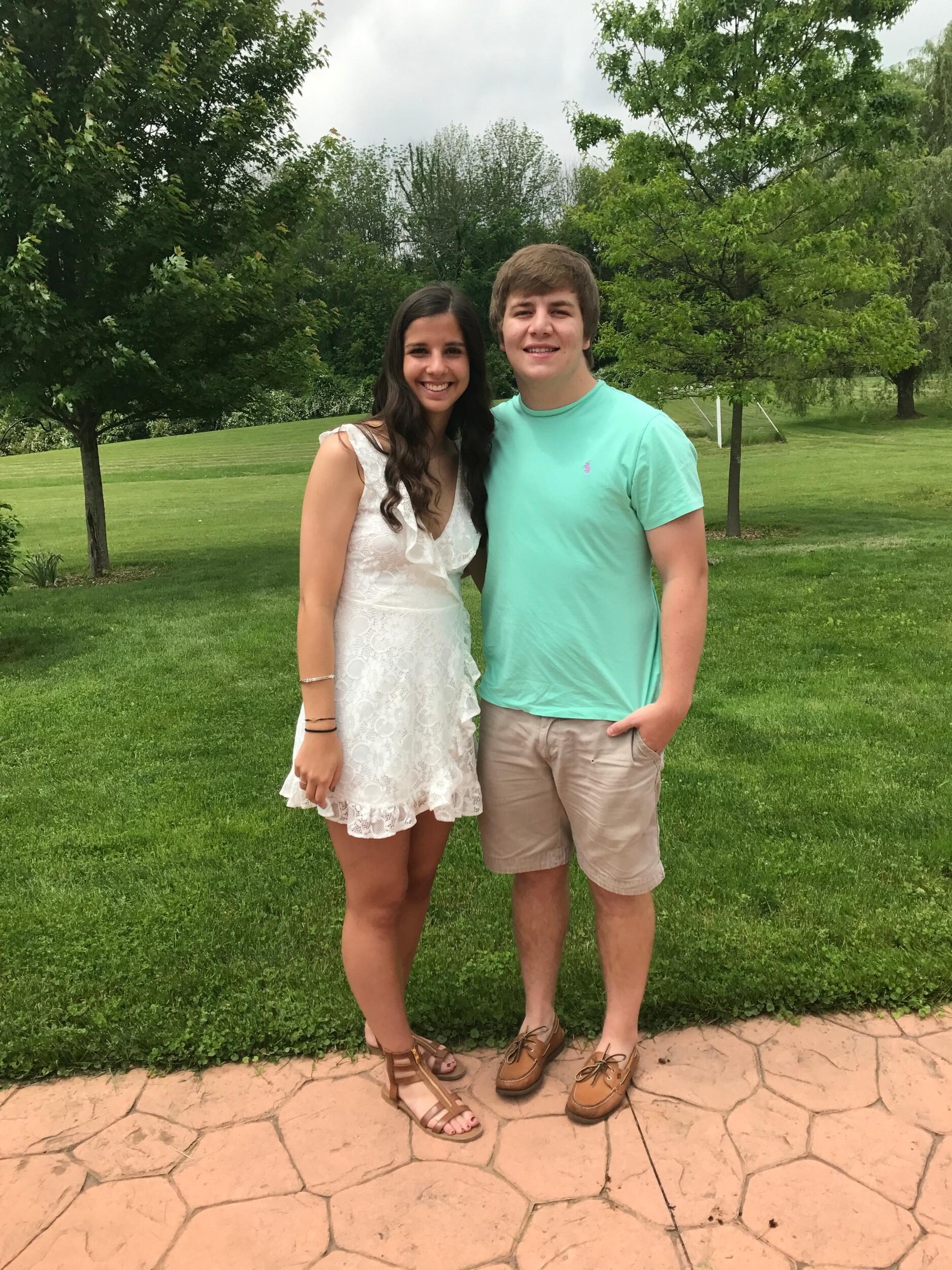 Cat's high school graduation. Cat started at Ohio Northern University in the fall of 2017. Gavin came to Ada to watch Cat play soccer and get Jalapenos to eat, of course.