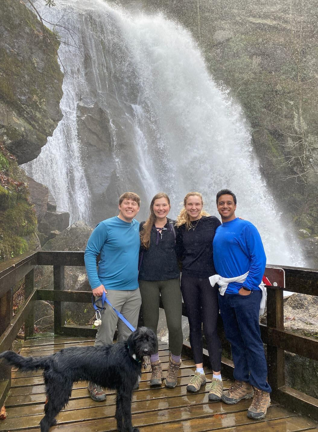 Savoring every sweet visit from friends like Kara and Dhruv and showing them our favorite North Carolina hikes.
