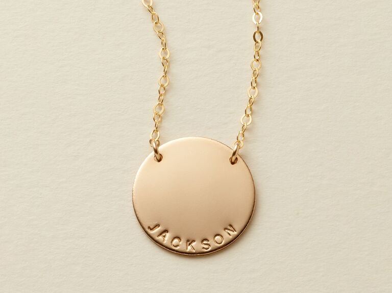 Made By Mary personalized pendant for meaningful bachelorette gift idea