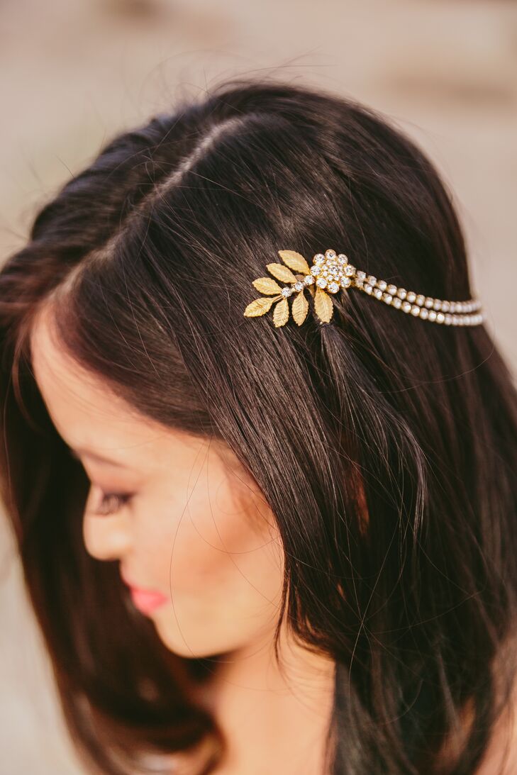 Gold-Leaf Headband Accessory