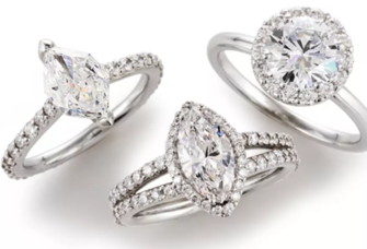 Three engagement rings