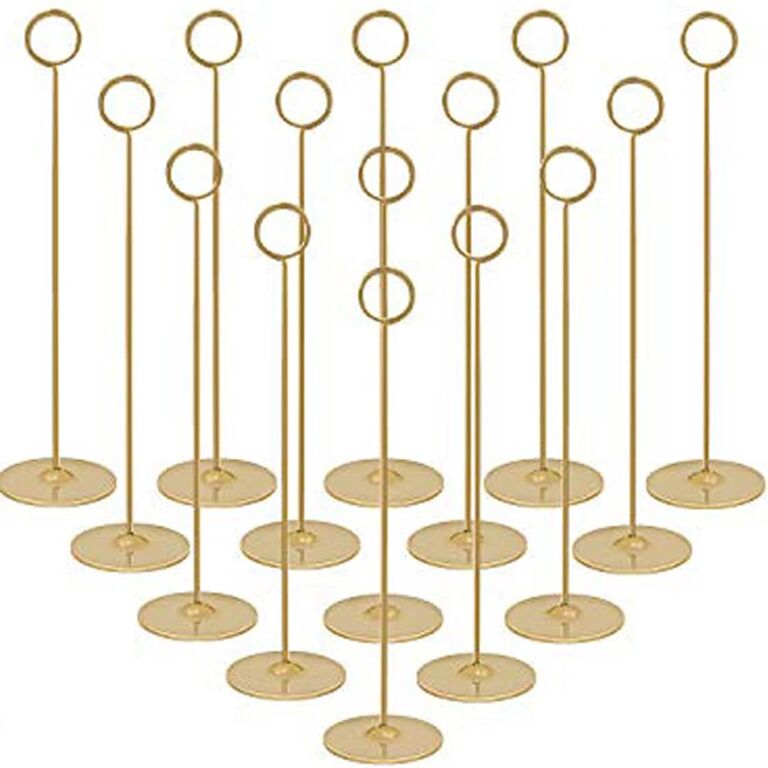 12 inch gold place card holders