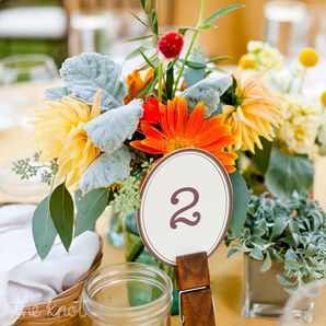 Mason Jar and Wildflower Centerpiece