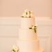 Timeless White Wedding Cake with Roses and Peonies