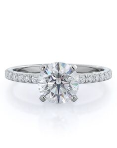 With Clarity Classic Princess, Asscher, Cushion, Emerald, Marquise, Pear, Radiant, Round, Oval Cut Engagement Ring