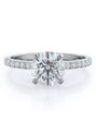 With Clarity Classic Princess, Asscher, Cushion, Emerald, Marquise, Pear, Radiant, Round, Oval Cut Engagement Ring - thumbnail - 1