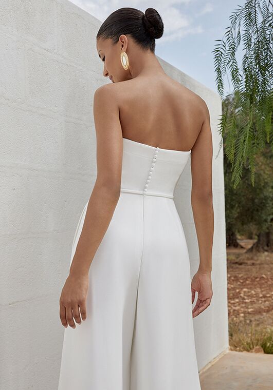 Adore by Justin Alexander Nouvel Jumpsuit Wedding Dress - 2