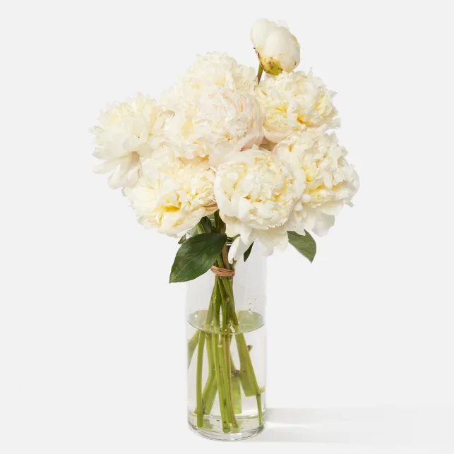 White Peony Bouquet from UrbanStems for the best 12th wedding anniversary gift ideas