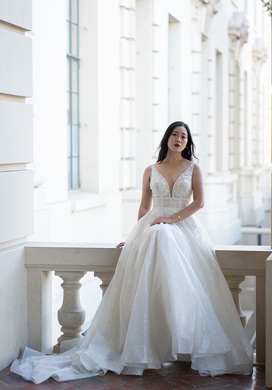 Essense of Australia D3445 A-Line Wedding Dress - 4