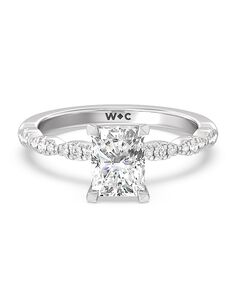 With Clarity Unique Cushion, Emerald, Pear, Radiant, Round, Oval Cut Engagement Ring