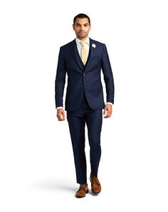 Stitch & Tie Navy Stretch Suit Separates Blue Tuxedo