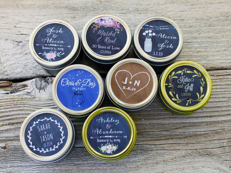 Eco Friendly Wedding Favor Candles