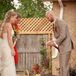 “We had everyone take a handful of red cedar wood chips as they walked through the house to their seats,” Sharon says. “During the ceremony we had everyone make a simple wish or thought toward our marriage and then my cousins went around and collected them in baskets. We put all the wood chips in a fire that Eric and I had started off to the side of the ceremony and it symbolized how Eric and I may have started this fiery loving relationship but it was also our friends and family who have supported us throughout the years and helped us be the passionate, happy couple we are today.”