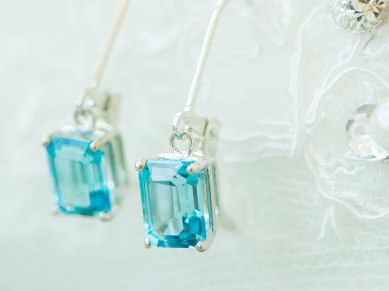 blue gemstone earrings