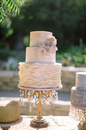 Crystal and Gold Wedding Cake Stand