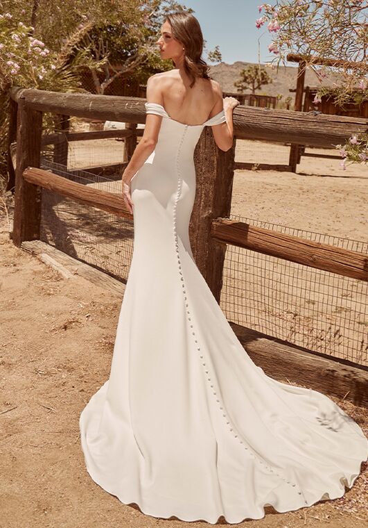 La Perle LP2614 Sheba Sheath Wedding Dress - 2