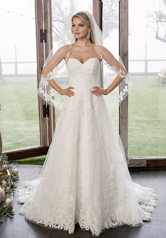 Casablanca Bridal 2418 Caroline A-Line Wedding Dress - 4