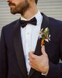 Suit Shop Men's Navy Shawl Lapel Tuxedo Tuxedo - thumbnail - 3