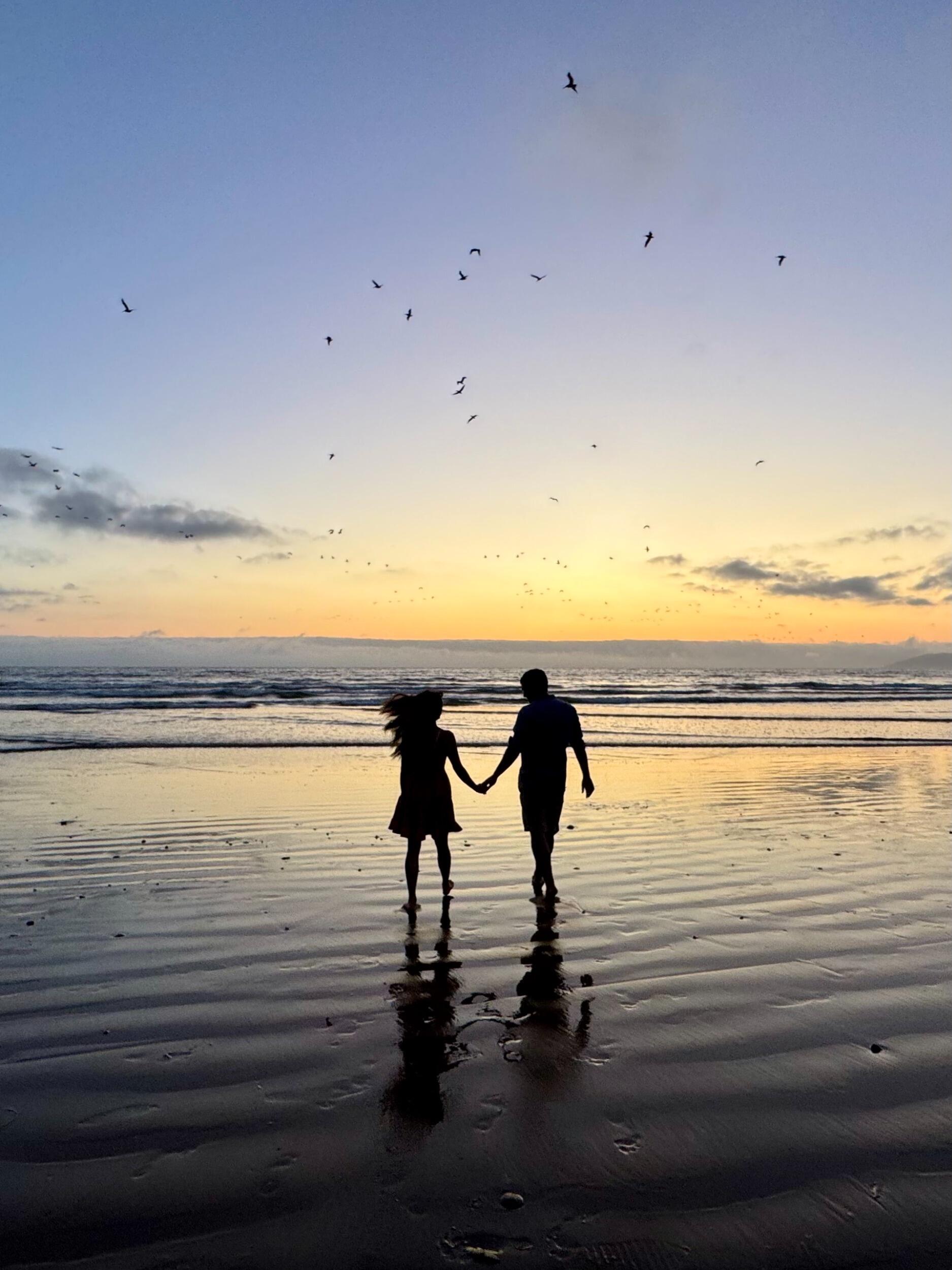 An incredible engagement photo session through golden hour in Pismo that Bill kindly shot and edited into amazing photos! 